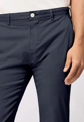 Roy Robson Chinohose Klassischer Slim Fit Dunkelblau/Grau