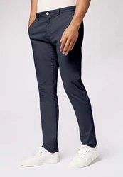 Roy Robson Chinohose Klassischer Slim Fit Dunkelblau/Grau