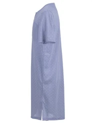 Lucky Nachthemd Kurzarm Blau/Lila/Hellblau/Fliederfarben