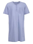 Lucky Nachthemd Kurzarm Blau/Lila/Hellblau/Fliederfarben