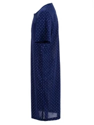 Lucky Nachthemd Kurzarm Dunkelblau/Blau