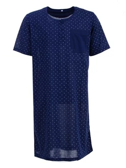 Lucky Nachthemd Kurzarm Dunkelblau/Blau Lucky Nachthemd Kurzarm Dunkelblau/Blau