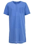 Lucky Nachthemd Kurzarm Blau/Hellblau