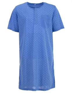 Lucky Nachthemd Kurzarm Blau/Hellblau Lucky Nachthemd Kurzarm Blau/Hellblau