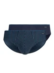 Skiny Slip Herren Brasil 2er Pack Dunkelblau/Hellblau