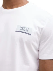 TOM TAILOR DENIM T-Shirt Weiß/Creme