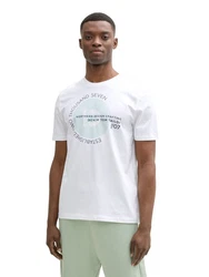 TOM TAILOR DENIM T-Shirt Weiß/Creme