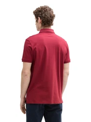 TOM TAILOR Poloshirt Dunkelblau/Rot/Dunkelrot