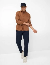Brax Langarmhemd Style KAY Braun/Beige