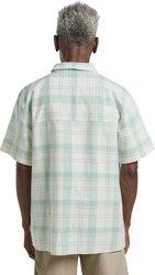 Jack Wolfskin Kurzarmhemd Great Plains Shirt Türkis/Beige/Grün/Hellblau