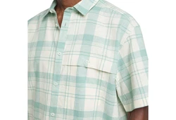 Jack Wolfskin Kurzarmhemd Great Plains Shirt Türkis/Beige/Grün/Hellblau