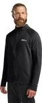 Jack Wolfskin Fleecejacke PRELIGHT FZ Schwarz/Grau