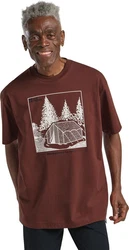 Jack Wolfskin T-Shirt FREEROAMER Braun/Dunkelrot/Bordeaux