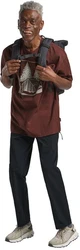 Jack Wolfskin T-Shirt FREEROAMER Braun/Dunkelrot/Bordeaux