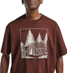 Jack Wolfskin T-Shirt FREEROAMER Braun/Dunkelrot/Bordeaux