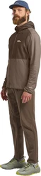 Jack Wolfskin Kapuzenfleecejacke PRELIGHT TRAIL HOODY Grau/Khaki/Braun