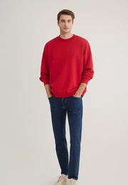 Rundhalspullover CREW NECK SWEATSHIRT Basic Pullover