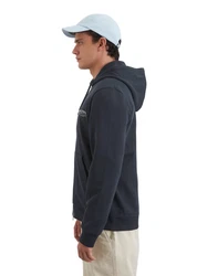 Marc O'Polo Sweatjacke mit Rippeinsätzen Hellblau/Dunkelblau/Blau
