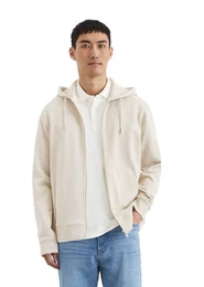 Sweatjacke mit seitlichen Rippeinstzen
