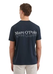 Marc O'Polo T-Shirt mit Logostickerei Dunkelblau/Blau