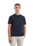 Marc O'Polo T-Shirt mit Logostickerei Dunkelblau/Blau