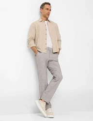 EUREX by BRAX Chinohose Style THILO Grau/Hellgrau/Beige