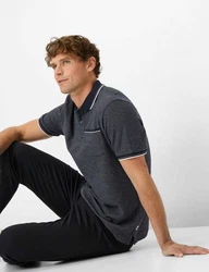 Brax Poloshirt Style PATRICK Dunkelblau/Blau/Hellblau/Grau