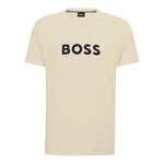 BOSS T-Shirt RN mit Markenprint Beige/Gold/Rosa/Khaki/Braun
