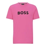 BOSS T-Shirt RN mit Markenprint Rosa