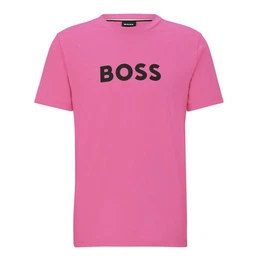 T-Shirt T-Shirt RN mit groem Markenprint auf der Brust
