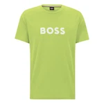 BOSS T-Shirt RN mit Markenprint Grün/Gelb/Neonfarben