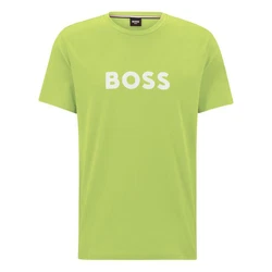 BOSS T-Shirt RN mit Markenprint Grün/Gelb/Neonfarben