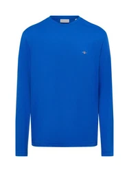 GANT Herren Langarmshirt REGULAR SHIELD LS Blau/Lapis