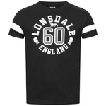Lonsdale T-Shirt Askerswell Schwarz/Rot/Hellblau