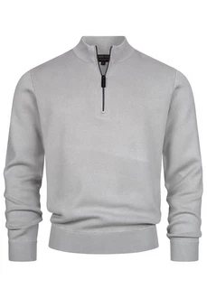 Indicode Strickpullover INLukas Grau/Hellgrau