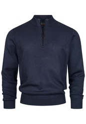 Indicode Strickpullover INLukas Dunkelblau/Blau