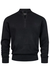 Indicode Strickpullover INLukas Schwarz/Dunkelblau/Dunkelgrau
