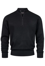 Indicode Strickpullover INLukas Schwarz/Dunkelblau/Dunkelgrau