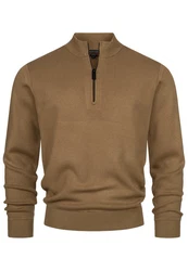 Indicode Strickpullover INLukas Braun/Khaki