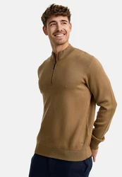 Indicode Strickpullover INLukas Braun/Khaki