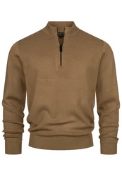 Indicode Strickpullover INLukas Braun/Khaki