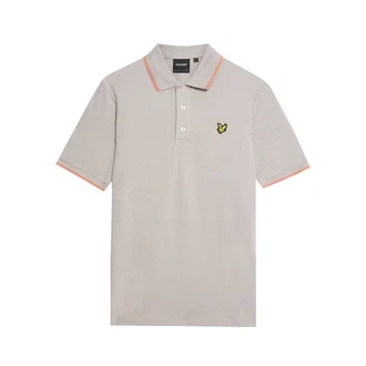 Lyle & Scott Poloshirt Tipped Grau/Khaki/Beige/Braun/Orange