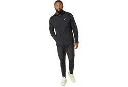 Asics Laufjacke Road Packable Jacket Schwarz/Dunkelgrau/Grau