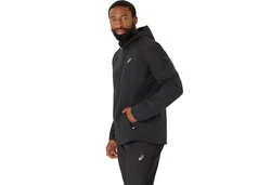 Asics Laufjacke Road Packable Jacket Schwarz/Dunkelgrau/Grau