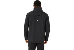 Asics Laufjacke Road Packable Jacket Schwarz/Dunkelgrau/Grau