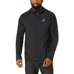 Asics Laufjacke Road Packable Jacket Schwarz/Dunkelgrau/Grau