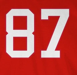 Shirtracer T-Shirt Football New England 87 American Football NFL Dunkelrot/Rot