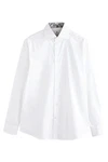 Next Langarmhemd Slim Fit Hemd Weiß/Creme