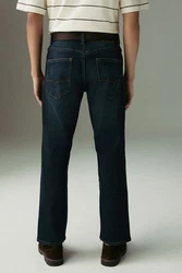 Next Straight-Jeans Straight Fit Motionflex Jeans Dunkelblau/Blau