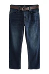 Next Straight-Jeans Straight Fit Motionflex Jeans Dunkelblau/Blau